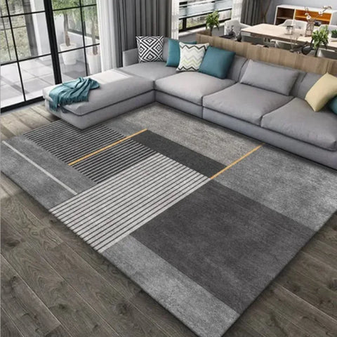 Nordic Art Crystal Velvet Carpet - High-End Abstract Floor Mat for Living Room & Bedroom - SJR 1 / 800MMX1600MM