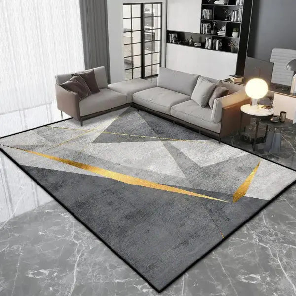 Modern Nordic Geometric Style Polyester Living Room Luxury Rug - jds-250731002508 / 80x120cm(31x46in)
