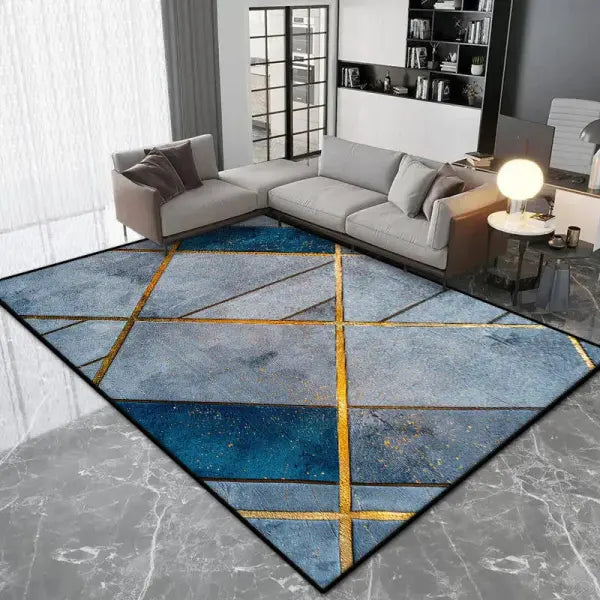 Modern Nordic Geometric Style Polyester Living Room Luxury Rug - jds-250731002501 / 80x120cm(31x46in)