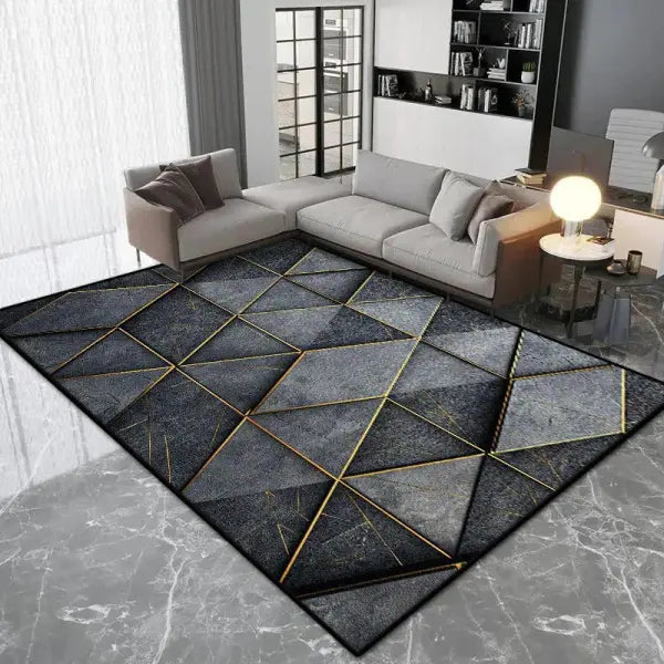Modern Nordic Geometric Style Polyester Living Room Luxury Rug - jds-250731002506 / 180x260cm(70x101in)