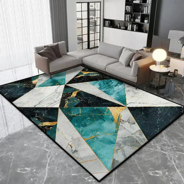 Modern Nordic Geometric Style Polyester Living Room Luxury Rug - jds-250731002509 / 80x120cm(31x46in)