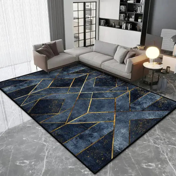 Modern Nordic Geometric Style Polyester Living Room Luxury Rug - jds-250731002505 / 80x120cm(31x46in)