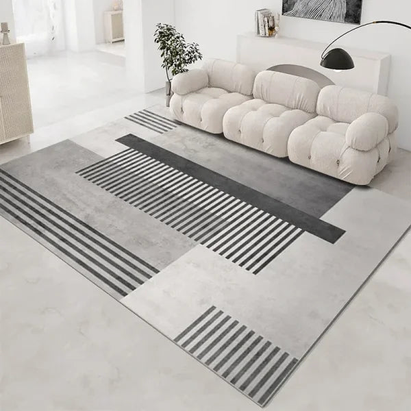 Nordic Style Large Area Soft Carpet - Non-Slip Velvet Rug for Bedroom & Living Room - SJR-05 / 100X150CM