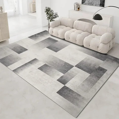 Nordic Style Large Area Soft Carpet - Non-Slip Velvet Rug for Bedroom & Living Room - SJR-08 / 100X150CM