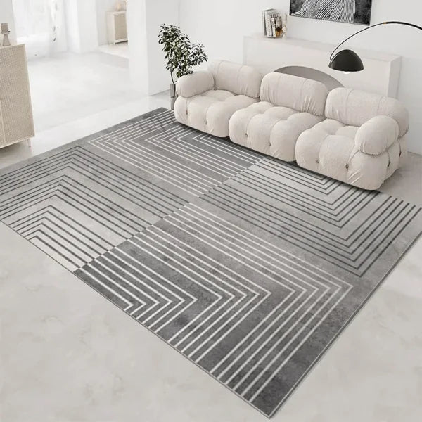 Nordic Style Large Area Soft Carpet - Non-Slip Velvet Rug for Bedroom & Living Room - SJR-07 / 100X150CM