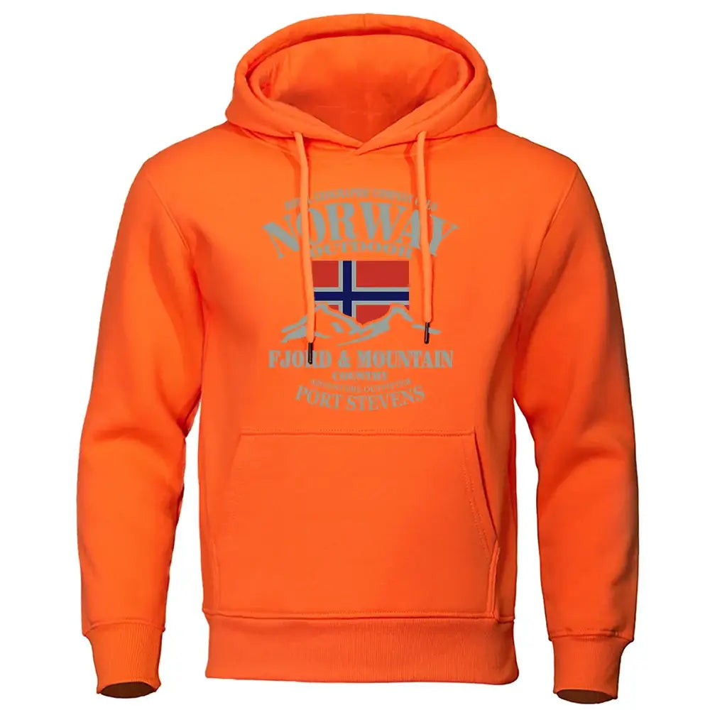 Norway FjordFashion High Quality Hoody Oversize Casual Mountain Hoodies For Men Autumn Street S-Xxl Hoodie Loose