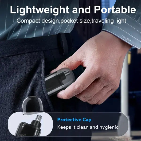 Nose Hair Trimmer Rechargeable Electric Nose Hair Remover Men Eyebrow Hair Shaving Razor Mini Pocket Portable Nose Hair