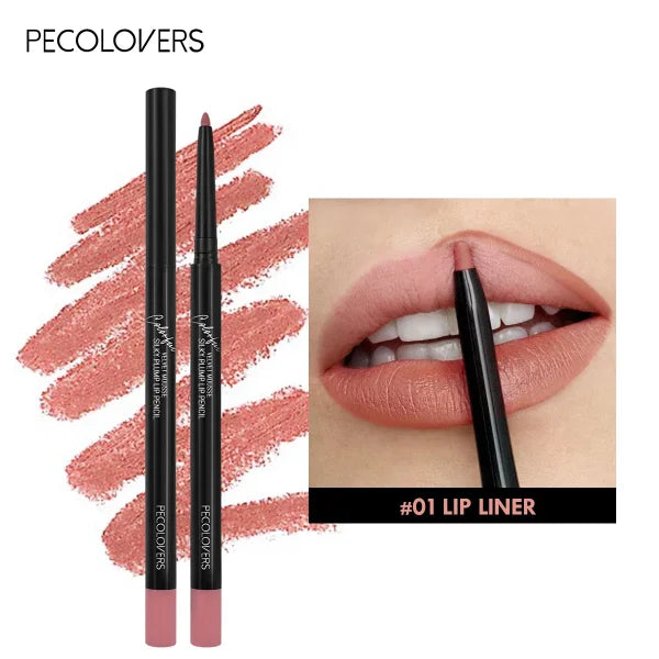 Nude Velvet Matte Lipstick – Long-Lasting, Waterproof, Non-Stick Lip Glaze with Lip Liner Pencil - Himpall