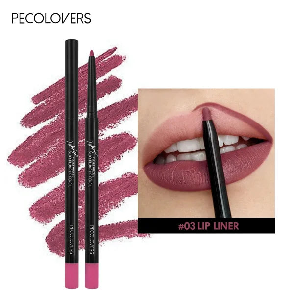 Nude Velvet Matte Lipstick – Long-Lasting, Waterproof, Non-Stick Lip Glaze with Lip Liner Pencil - Himpall