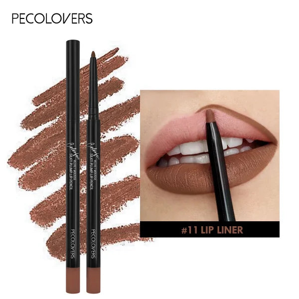 Nude Velvet Matte Lipstick – Long-Lasting, Waterproof, Non-Stick Lip Glaze with Lip Liner Pencil - Himpall