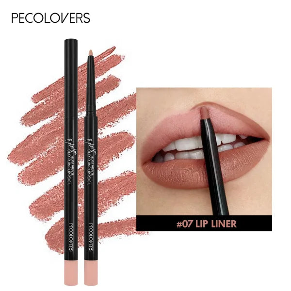 Nude Velvet Matte Lipstick – Long-Lasting, Waterproof, Non-Stick Lip Glaze with Lip Liner Pencil - Himpall