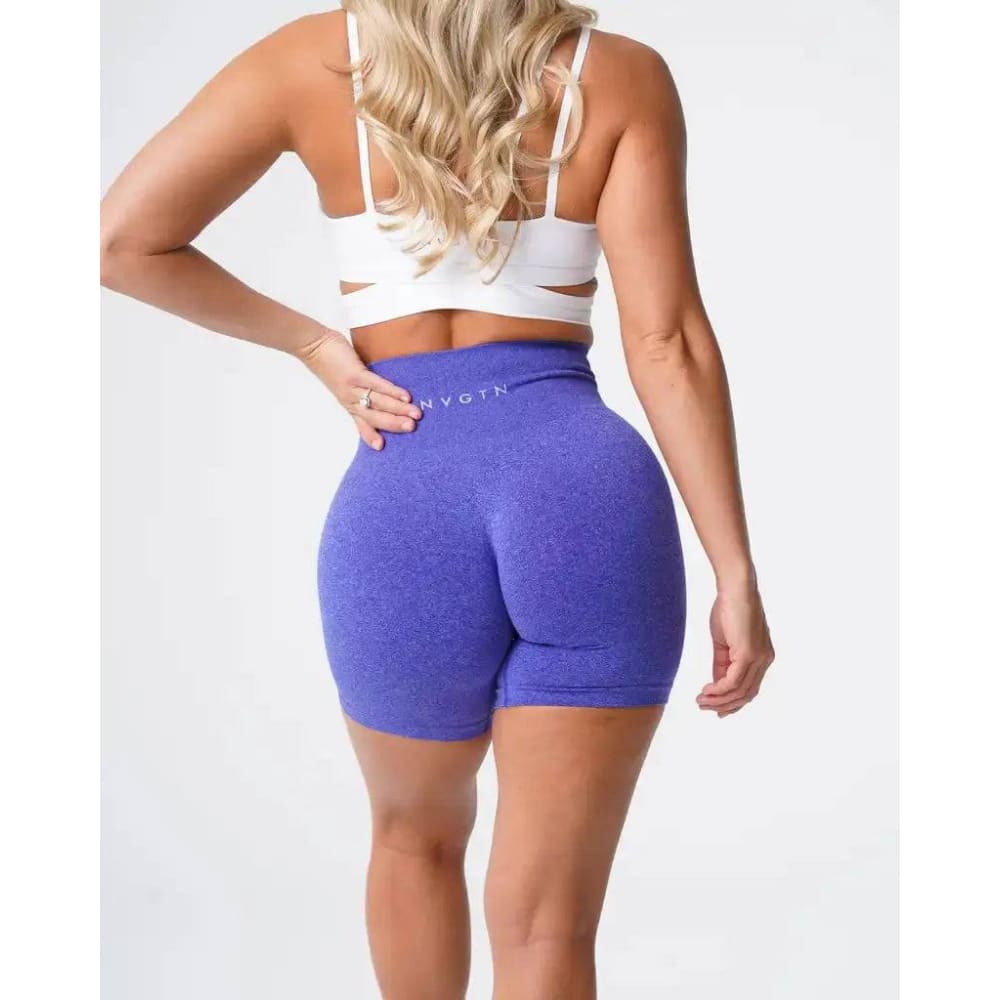 Nvgtn Seamless Pro Spandex Shorts - Electric Blue / L