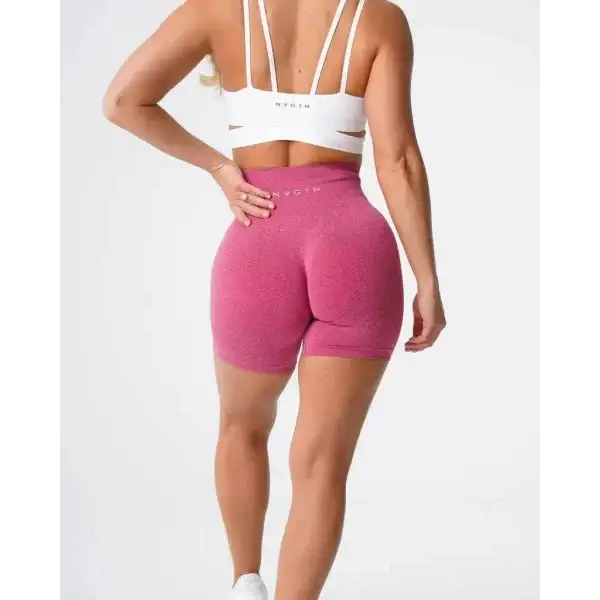 Nvgtn Seamless Pro spandex shorts in pink high-waisted fitted design