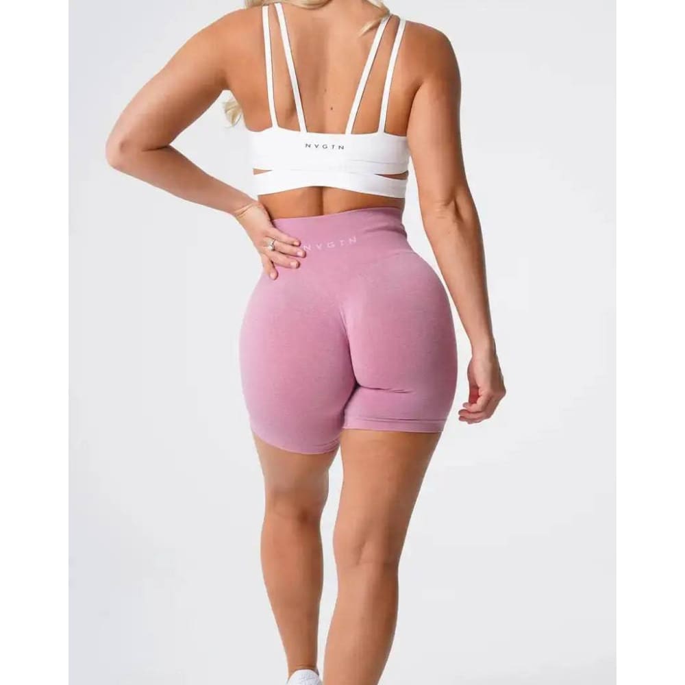 Nvgtn Seamless Pro Spandex Shorts - Pastel Pink / L