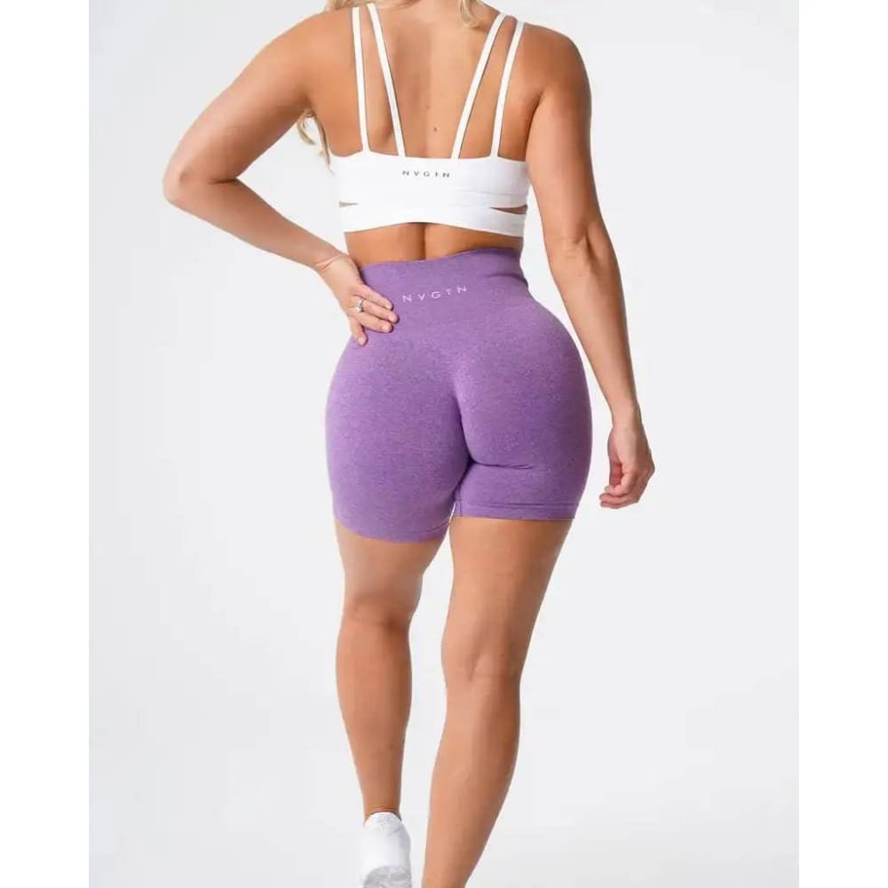 Nvgtn Seamless Pro Spandex Shorts - Violet / L