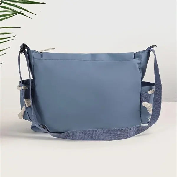Nylon Messenger Bag Men Solid College Daily