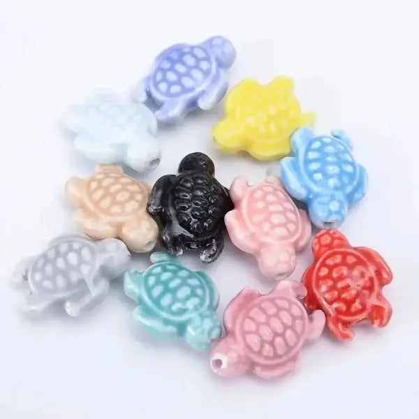 Ocean Fish Mix Color Ceramic Beads for Creative Jewelry Making - Himpall