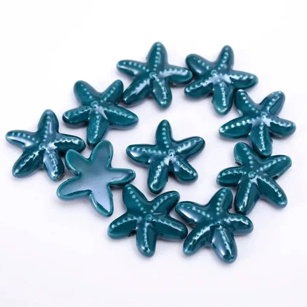 Ocean Fish Mix Color Ceramic Beads 16*19mm - 10pcs - 28 / 10pcs