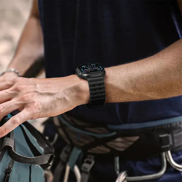 Apple Watch Silicone Ocean Band Waterproof Sport Strap
