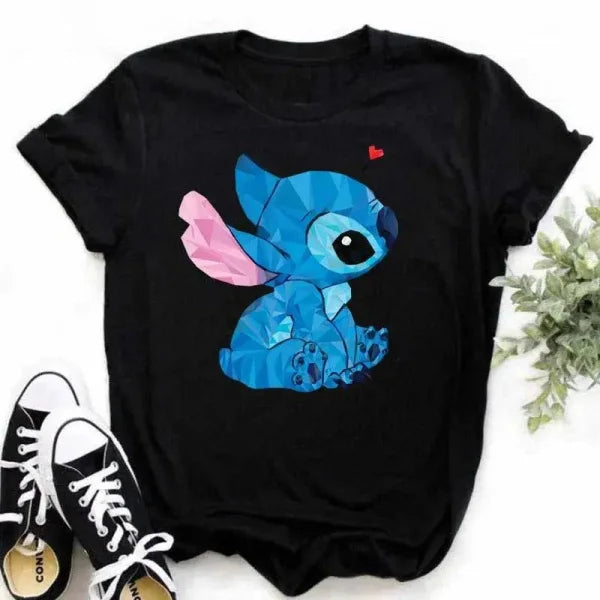 Ohana Stitch Summer Tops for Women Featuring Lilo and Stitch - Himpall