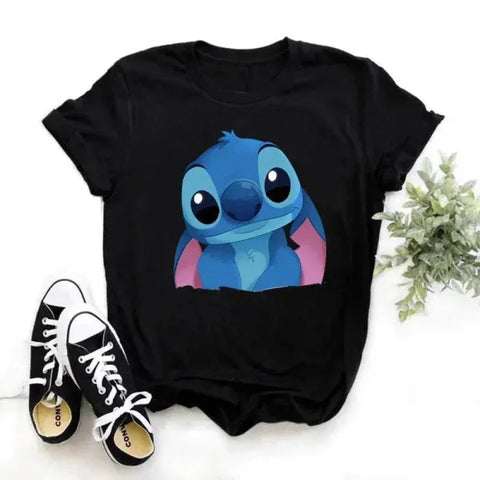 Ohana Stitch Summer Tops for Women Featuring Lilo and Stitch - Himpall