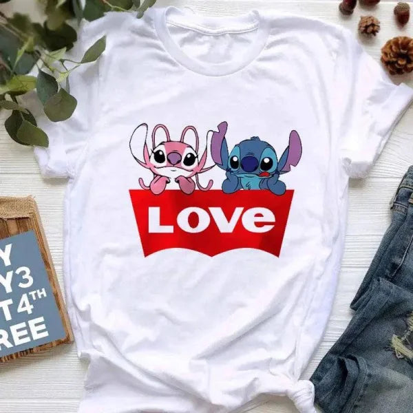 Ohana Stitch Summer Tops for Women Featuring Lilo and Stitch - Himpall