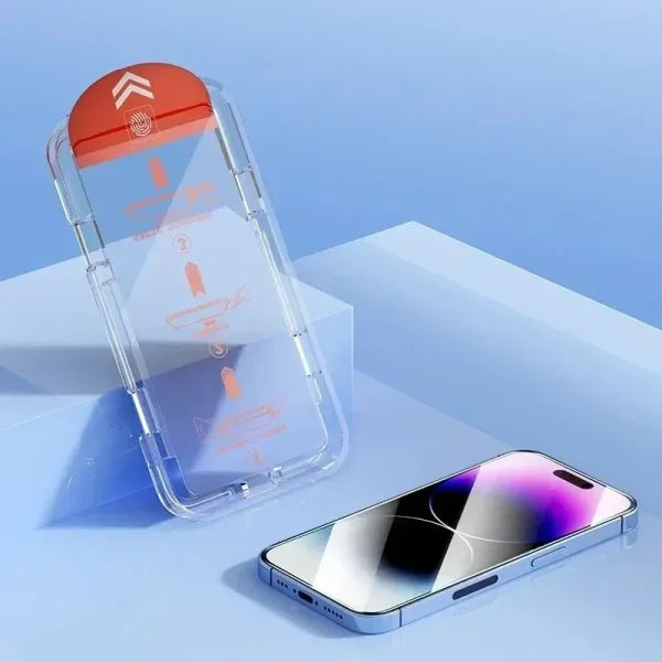 Oleophobic Screen Protector for iPhone – Dust-Free, Easy Installation Tempered Glass for iPhone 14/13/12/11/15/16 Series - Himpall