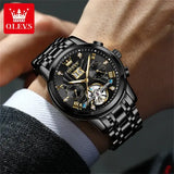 Complete Calendar Stainless Steel Men Automatic Watch