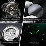 Complete Calendar Stainless Steel Men Automatic Watch
