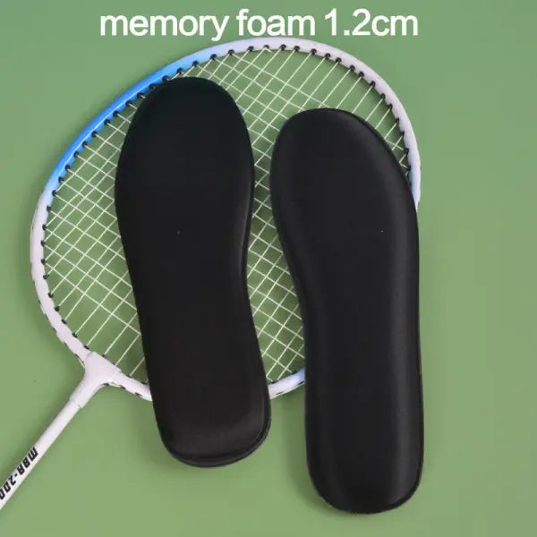 Memory Foam Shoe Insoles – Soft Breathable Arch Support Pads for Comfort & Shock Absorption - black / 255mm EU 40