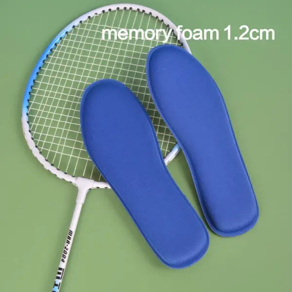 Memory Foam Shoe Insoles – Soft Breathable Arch Support Pads for Comfort & Shock Absorption - blue / 295mm EU 45