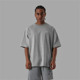 ONE POINT LYFT Print Big T Shirt Men Running Sport Gym Fitness Training Oversized 100% Cotton T-shirt Mens Bodybuilding