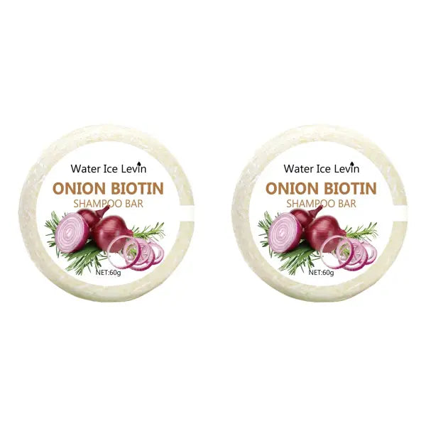 Onion & Biotin Hair Growth Shampoo Bar – 60g Rosemary Extract Soap for Smoothing & Repair Natural Scalp Care for All