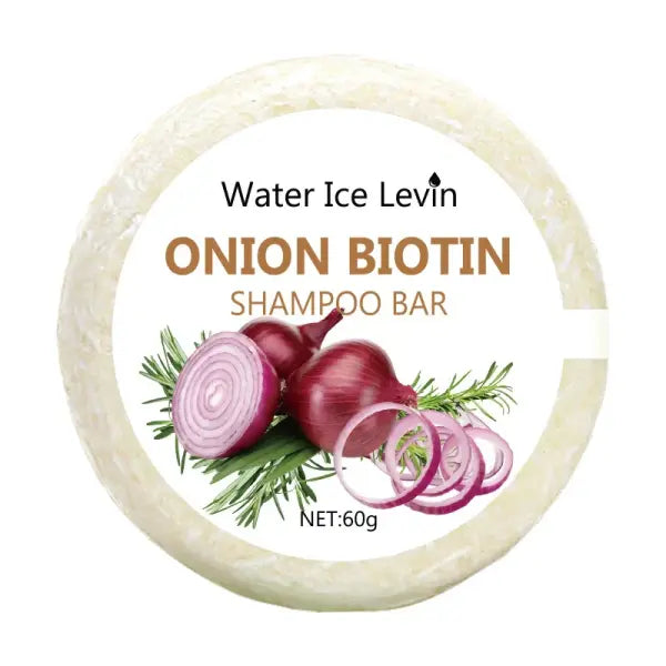 Onion and Biotin Shampoo Soap - 60g Suitable for All Hair Types Moisturizing and Smoothing Rich in Rosemary Extract