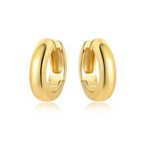 Vintage hoop earrings sterling silver zircon for women