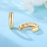 Vintage hoop earrings sterling silver zircon for women