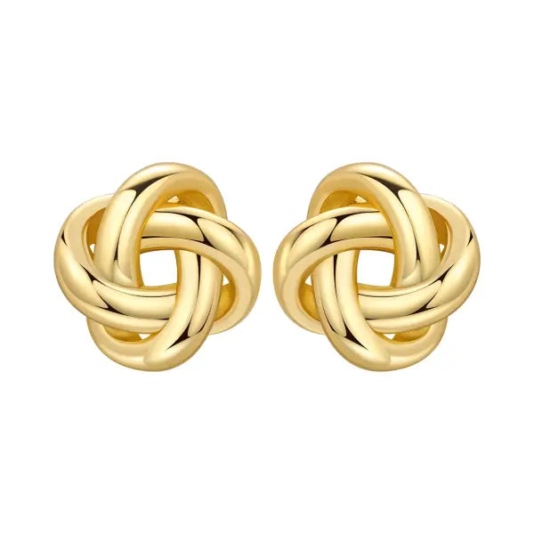 Vintage hoop earrings sterling silver zircon for women - OTE4415