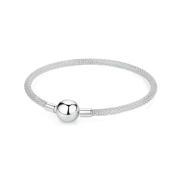 Sam Panda Certificate 925 Sterling Silver Bracelets Bangles Love Heart - 18 / 20cm