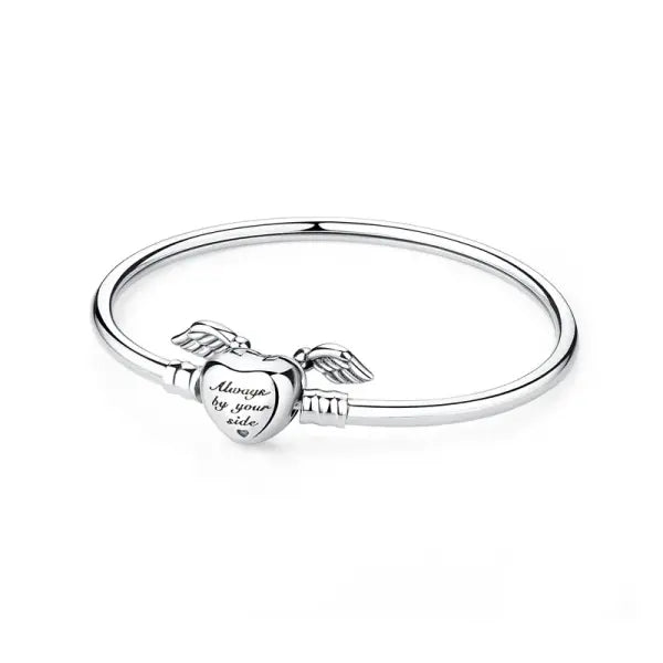 Sam Panda Certificate 925 Sterling Silver Bracelets Bangles Love Heart - 12 / 21cm