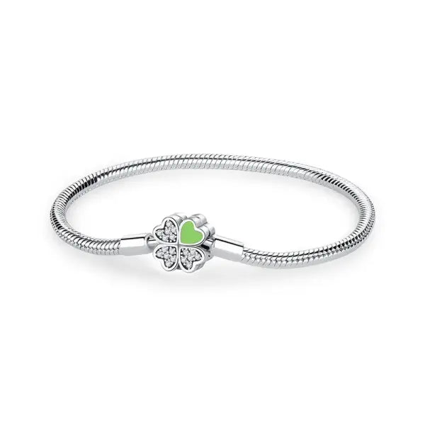 Sam Panda Certificate 925 Sterling Silver Bracelets Bangles Love Heart - 27 / 18cm