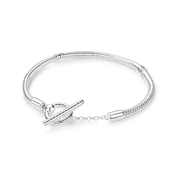 Sam Panda Certificate 925 Sterling Silver Bracelets Bangles Love Heart - 21 / 19cm