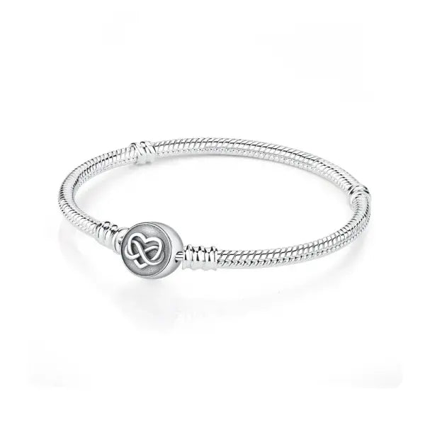 Sam Panda Certificate 925 Sterling Silver Bracelets Bangles Love Heart - 6 / 21cm