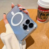 Original Clear For Magsafe Magnetic Wireless Charging Animation Case For iPhone 16 15 14 13 12 11 Plus Mini Pro Max XS
