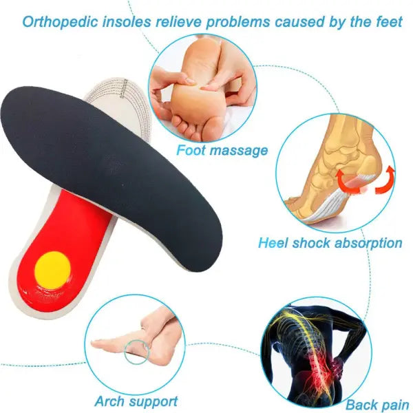 Orthotic Insole Arch Support Flatfoot Orthopedic Insoles For Feet Ease Pressure Of Air Movement Damping Cushion Padding