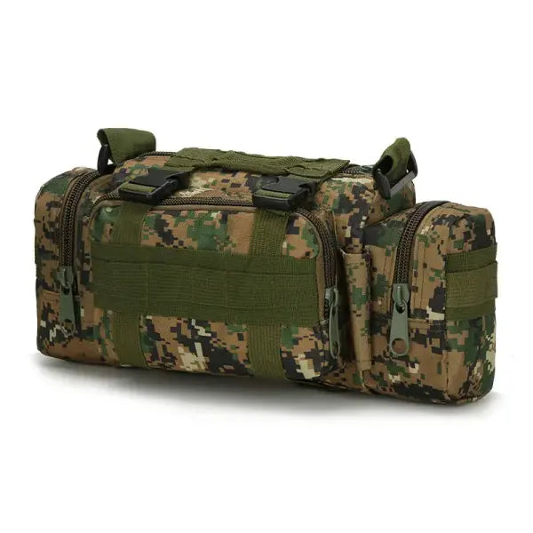 Hunting Waist Pack Camping Hiking Pouch Chest Bag Nylon Versatile Use - Jungle digital
