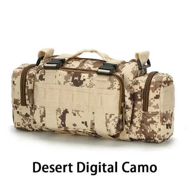 Hunting Waist Pack Camping Hiking Pouch Chest Bag Nylon Versatile Use - Desert