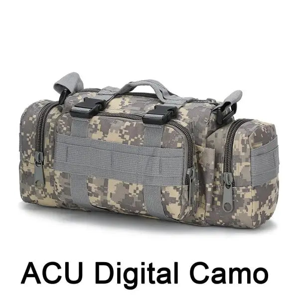 Hunting Waist Pack Camping Hiking Pouch Chest Bag Nylon Versatile Use - ACU