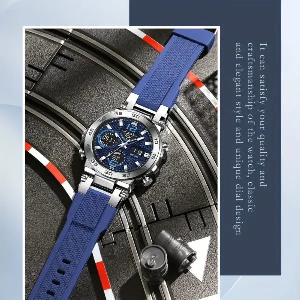 Sports Electronic Men Watch PU Band Battery Included