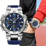 Sports Electronic Men Watch PU Band Battery Included