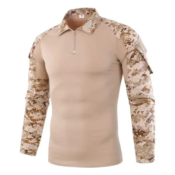 Tactical Hiking Long Sleeve Shirt Cotton Camo Outdoor - AOR1 / XXL / China Mainland